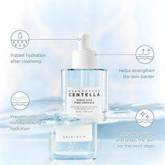 SKIN1004 Hyalu-Cica First Ampoule, Korean Serum for Face with Hyaluronic Acid & Centella, Facial Ampoule Serum for Deep Moisture, Lightweight Centella Ampoule, Korean Skin Care, 1.69 fl.oz /50ml