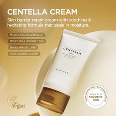 SKIN1004 Madagascar Centella Cream, Korean Face Moisturiser with Centella Asiatica, Face Cream with Panthenol & Shea Butter, Face Moisturizer for soothing, Daily Korean Skincare, 2.53 fl.oz, 75ml