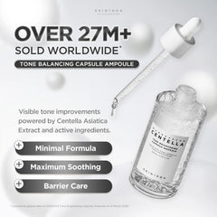 SKIN1004 Tone Balancing Capsule Ampoule, Niacinamide & Centella Serum for Face, Korean Hydrating Facial Serum to Help Balance Uneven Skin Tone with Tranexamic Acid, Korean Skincare, 1.69 fl oz / 50 ml