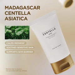 SKIN1004 Madagascar Centella Cream, Korean Face Moisturiser with Centella Asiatica, Face Cream with Panthenol & Shea Butter, Face Moisturizer for soothing, Daily Korean Skincare, 2.53 fl.oz, 75ml