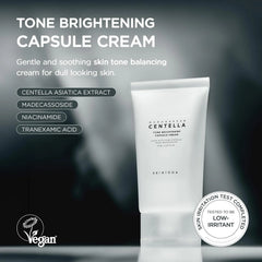 SKIN1004 Tone Balancing Capsule Cream, Korean Face Moisturiser with Madewhite, Niacinamide & Tranexamic Acid, Hydrating Face Cream with Madagascar Centella, Korean Skincare, 2.54 fl.oz, 75ml