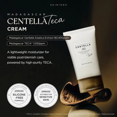 SKIN1004 Madagascar Centella TECA Cream, Face Moisturizer with 50X Centella TECA Technology for Post-Blemish Care & Moisture Barrier, Facial Cream with TECA & PDRN, Korean Skin Care, 2.53 fl oz, 75 ml