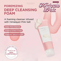 SKIN1004 [Hudson's Pick Poremizing Deep Cleansing Foam, Makeup Remover, Korean Face Cleanser with Himalayan Pink Salt & Centella for Facial Pore Cleansing, Korean Skin Care, 4.23 fl.oz, 125ml