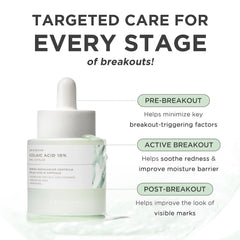 SKIN1004 Azelaic Acid 10% Ampoule, Hydrating Face Serum for Blemish-Prone & Irritated Skin, Soothing Care for Visible Marks with Centella, Niacinamide-Free, Korean Skin Care, 1.01 fl.oz / 30ml