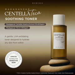 SKIN1004 Madagascar Centella TECA Soothing Toner, 50X Centella Toner for Soothing & Moisturizing, Centella Essence with TECA & PDRN, LHA for Gentle Exfoliation, Korean Skin Care, 7.10 fl.oz / 210ml