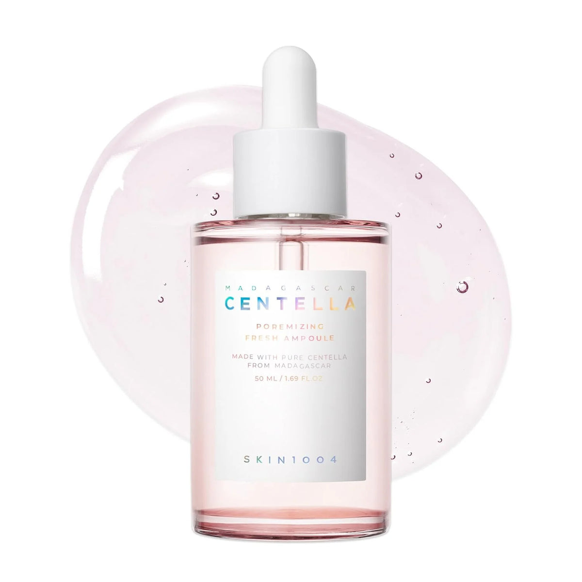SKIN1004 Centella Poremizing Fresh Ampoule 1.69 fl.oz, 50ml, Korean Pink Serum for Enlarged Pores Minimizing with Madagascar Centella and Himalayan Pink Salt, Hydrating Facial Serum, Korean Skin Care