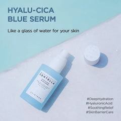 SKIN1004 Hyalu-Cica Blue Serum 1.69fl.oz, 50ml, Hydrating Face Serum with 5 Hyaluronic Acids & Madagascar Centella Asiatica, Korean Facial Ampoule for Deep & Long-lasging Moisture, Korean Skin Care