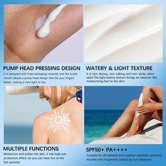 BAISEN DIARY Centella Sunscreen SPF 50 PA++++, Hyalu Cica Water-Fit Sun Serum, Lightweight Sunscreen with Centella Asiatica, Hydrating & Non-Greasy Sun Protection for Sensitive Skin