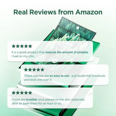 SKIN1004 Tea Trica Spot Cover Patch, Spot Patches for Blemish Prone Skin, Clear Hydrocolloid Pimple Patches for Face, Invisible Spot Stickers for Blemish Marks, Soothing Korean Skin Care, 22 Count