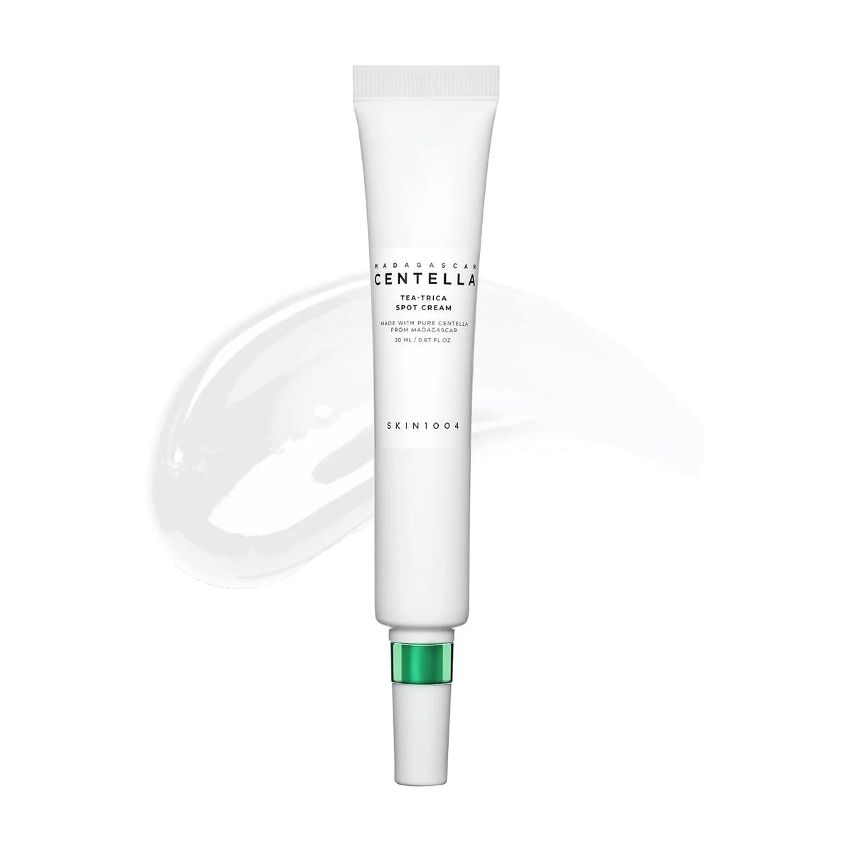 SKIN1004 Tea-Trica Spot Cream, Spot Treatment with Centella Asiatica & Tea Tree, Face Moisturizer for Soothing Targeted Areas, Cica Cream for Clear-looking Skin, Korean Skin Care, 0.67 fl.oz / 20ml
