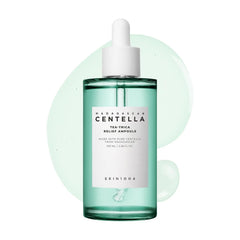 SKIN1004 Tea-Trica Relief Ampoule, 3.38 fl.oz,100ml, Korean Face Serum with Cica & Tea Tree, Facial Serum with Madagascar Centella, Hydrating & Calming Ampoule for Soothing Effect, Korean Skin Care