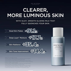 SKIN1004 Hyalu TECA Glass Skin Milk, Hydrating Face Moisturizer for a Dewy Glow, Milky Toner with Hyaluronic Acid for Deep Moisture, Peptides for Elasticity, Korean Skin Care, 7.10 fl.oz / 210ml