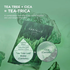 SKIN1004 Madagascar Centella Tea-Trica Relaxing Mask, Face Mask Skincare for Oily & Blemish Prone Skin, Soothing & Calming Relief Care for Sebum & Impurities, Korean Skin Care, 0.81 fl oz / 24ml * 5ea
