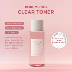 SKIN1004 Poremizing Clear Toner 7.10 fl.oz, 210ml, Korean Face Toner with Himalayan Pink Salt & Madagascar Centella, Facial Toner for Pore Care & Oil Balance, Hydrating Essence, Korean Skin Care
